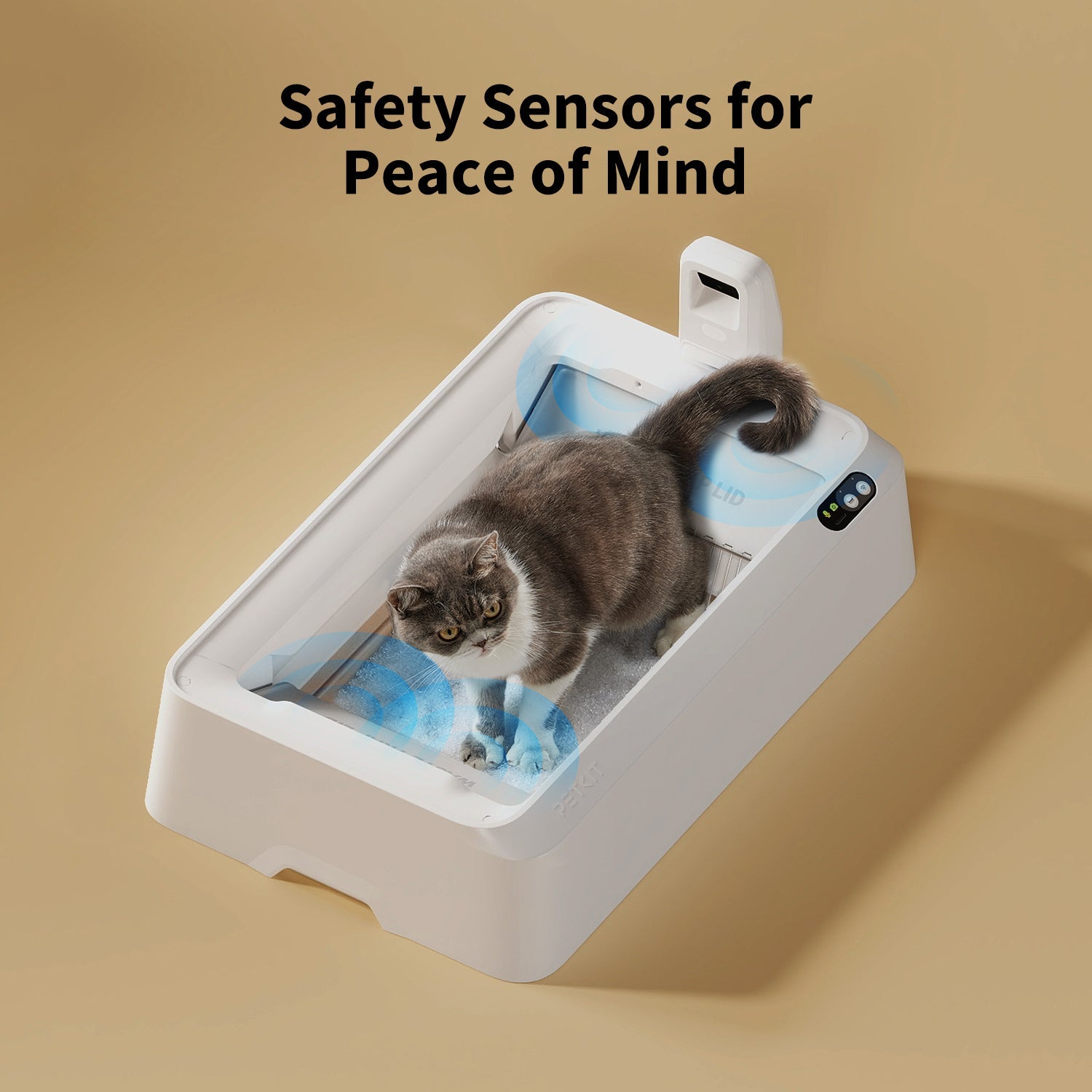 Purobot Crystal Duo Automatic Cat Litter Box with Camera