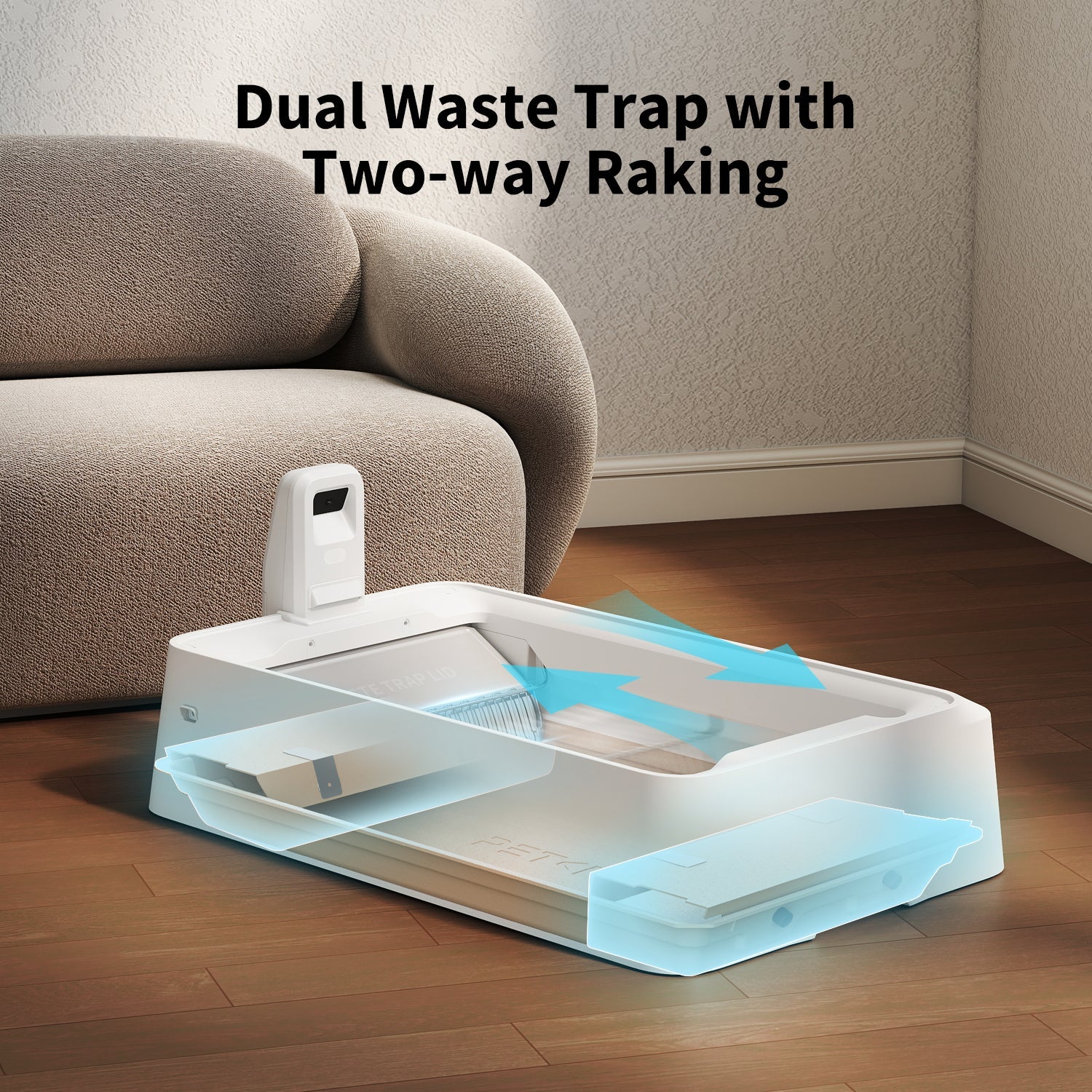 Purobot Crystal Duo Automatic Cat Litter Box with Camera